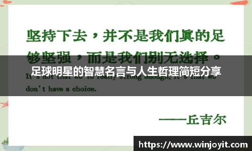 足球明星的智慧名言与人生哲理简短分享